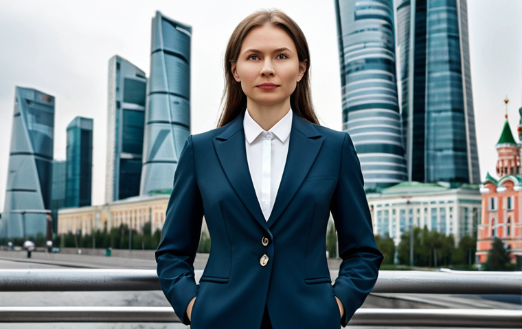 자동문 센서 종류 - **

"A professional woman in a tailored business suit, standing confidently in front of the Moscow C...