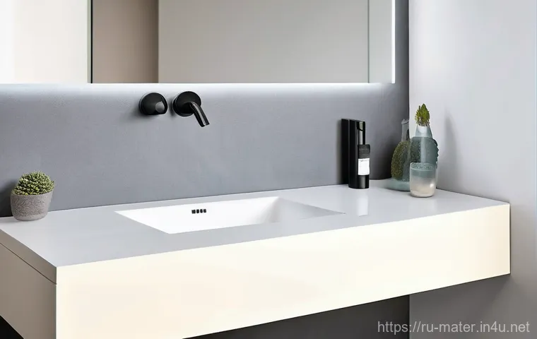 대리석과 인조석 차이 - **Prompt 2: Effortless Cleanliness in a Busy Kitchen**
    "A contemporary kitchen scene depicting a...