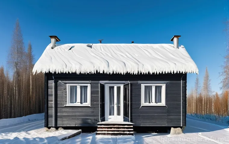 폴리우레탄 방수제 성능 - **Prompt:** "A sturdy Russian dacha (country house) standing resilient against harsh elements. On on...
