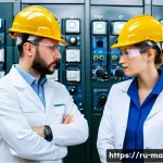 Home 22 방폭 자재 인증 기준 - **Industrial Vigilance: Averted Hazard in an EAEU Plant**
A realistic, wide-angle shot of a mode...